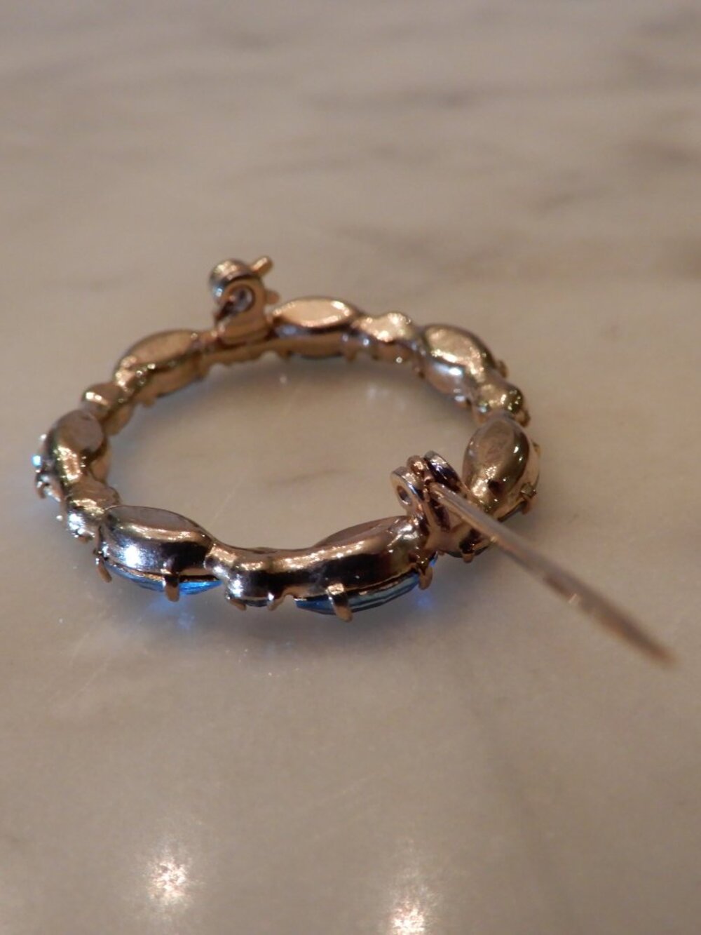 Vintage Rhinestone Circular Brooch - Picture 6 of 6